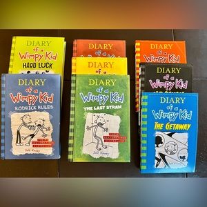 Diary of a Wimpy Kid books.